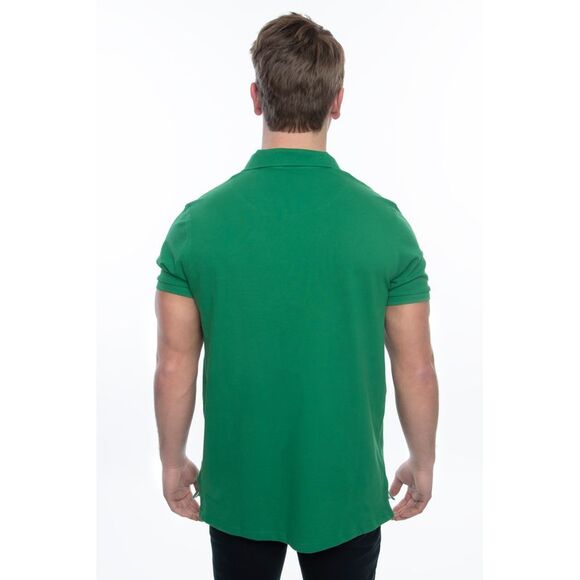 Men's Classic Fit Short Sleeve Polo Shirt, Green, XXL - Picture 3 of 3